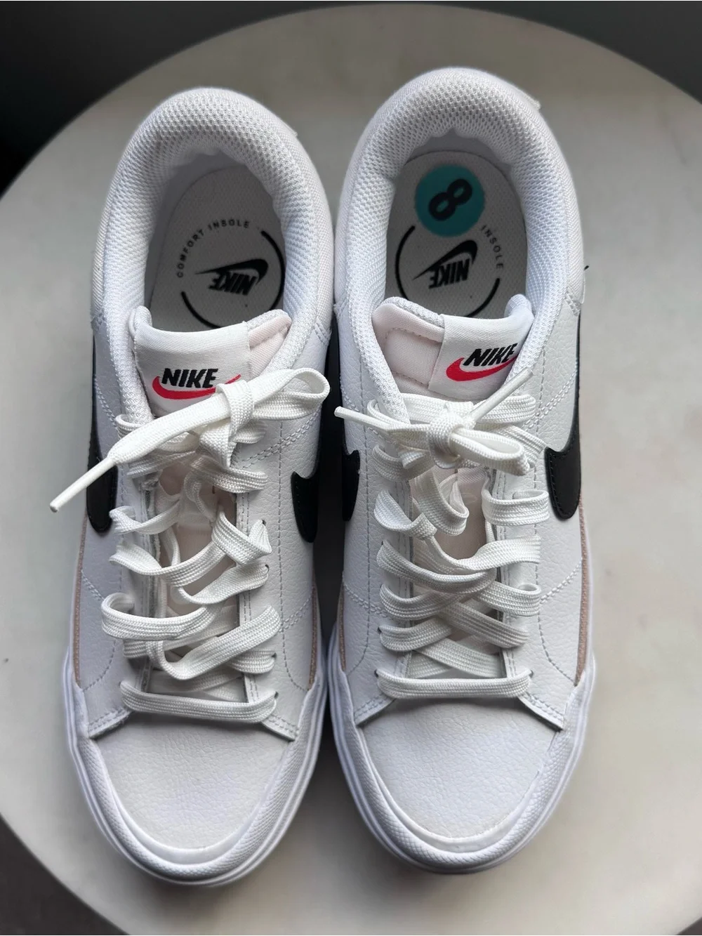 Nike court legacy lift white women’s 8 excellent condition